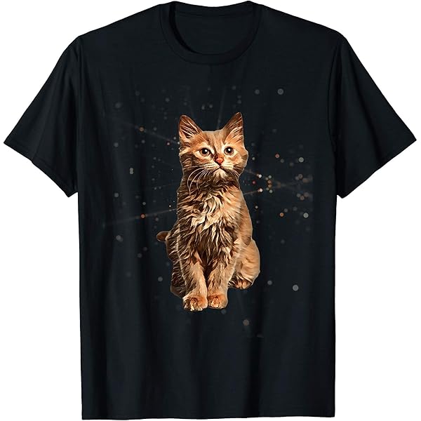 Black Cat Shirt Cute Print Tshirt Womens Tee at Amazon Women's